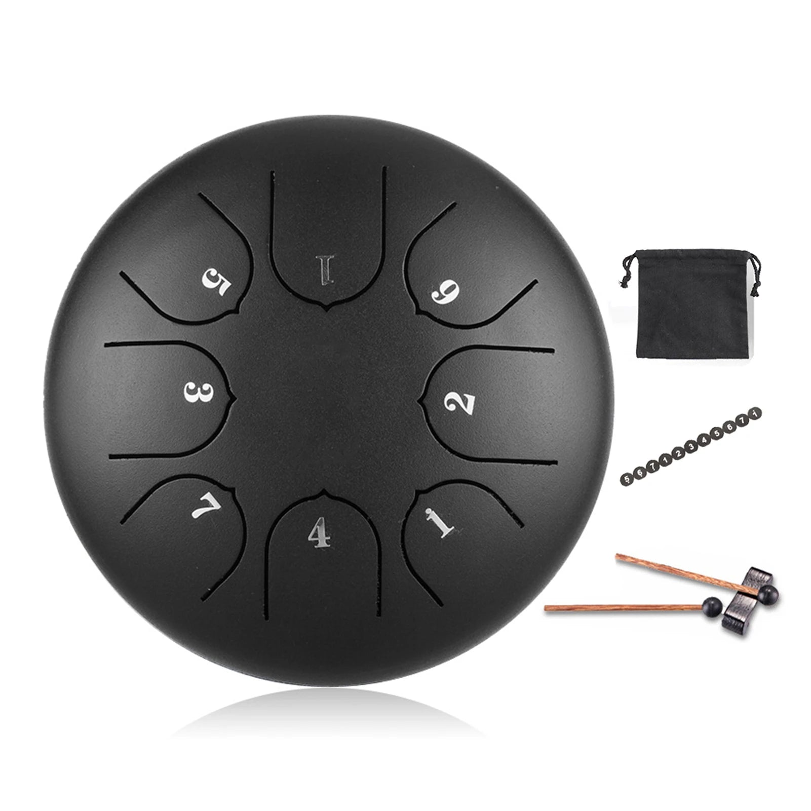 Crazy Stone 3 Inch Handpan Drum — Ethereal Steel Tongue Percussion Kit