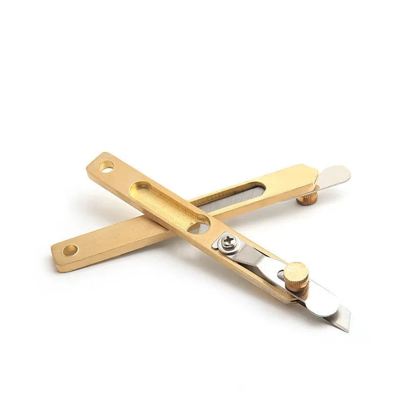 Copper Leather Trimming Knife — Precision Cutting Tool for DIY Crafts