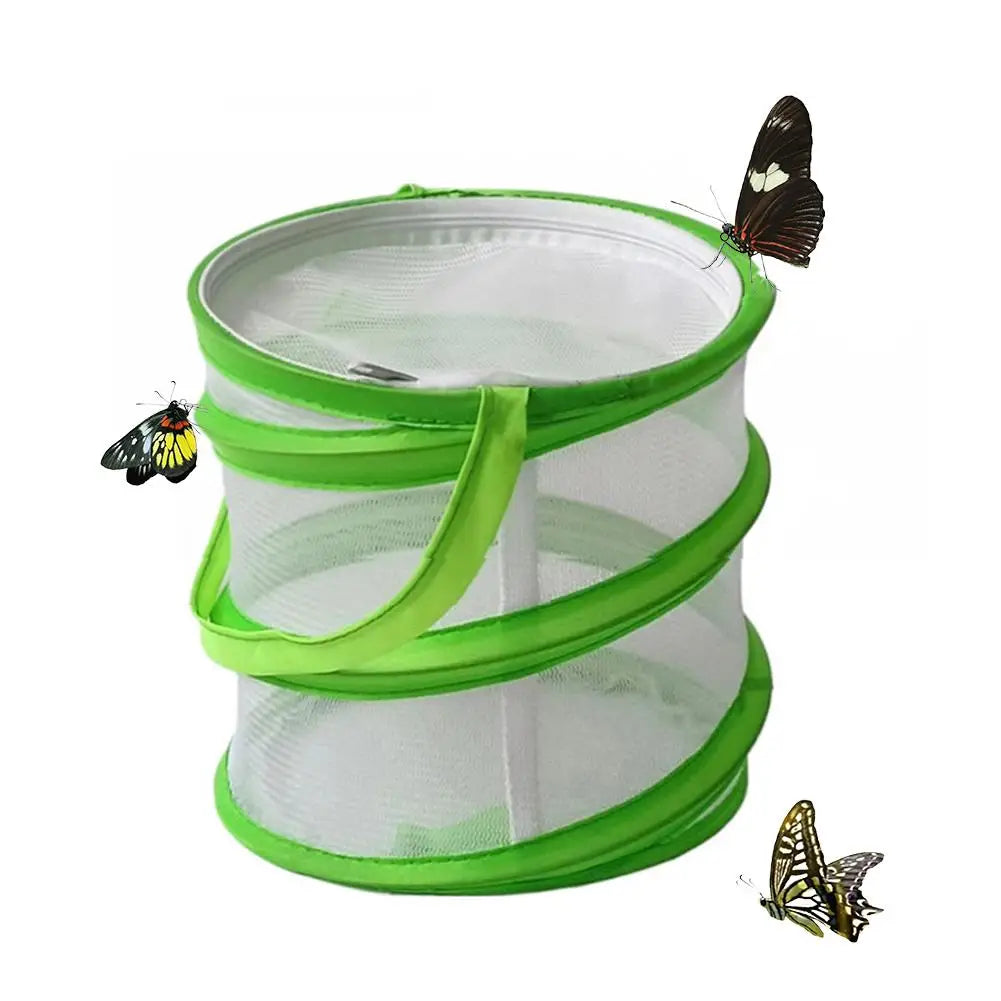 Foldable Insect Observation Cage & Catching Net — Portable Nature Study Kit
