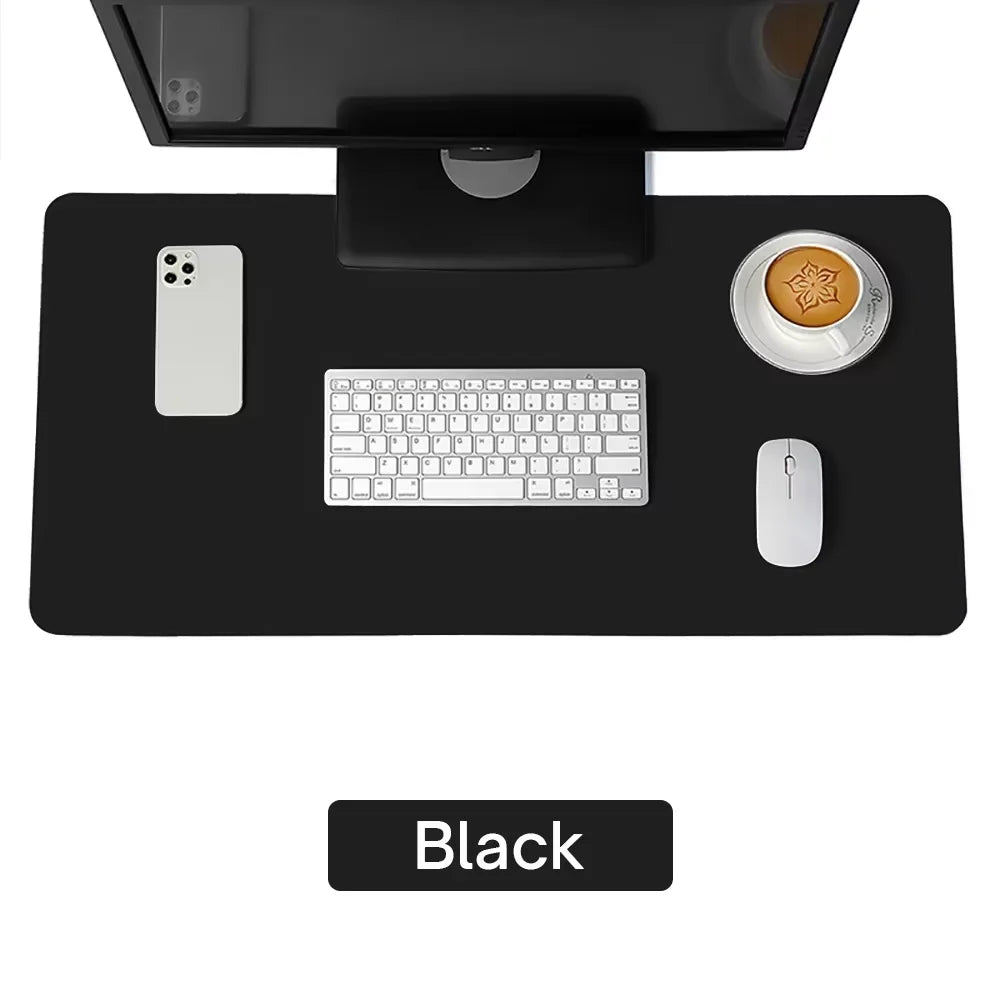 Hansong PU Leather Desk Mat — Waterproof Office & Gaming Mouse Pad