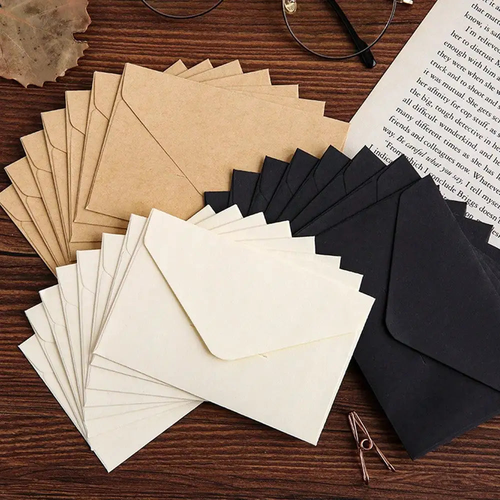 Kraft Mini Envelopes — Small Card Holders for Gifts and Business, 20 Pack