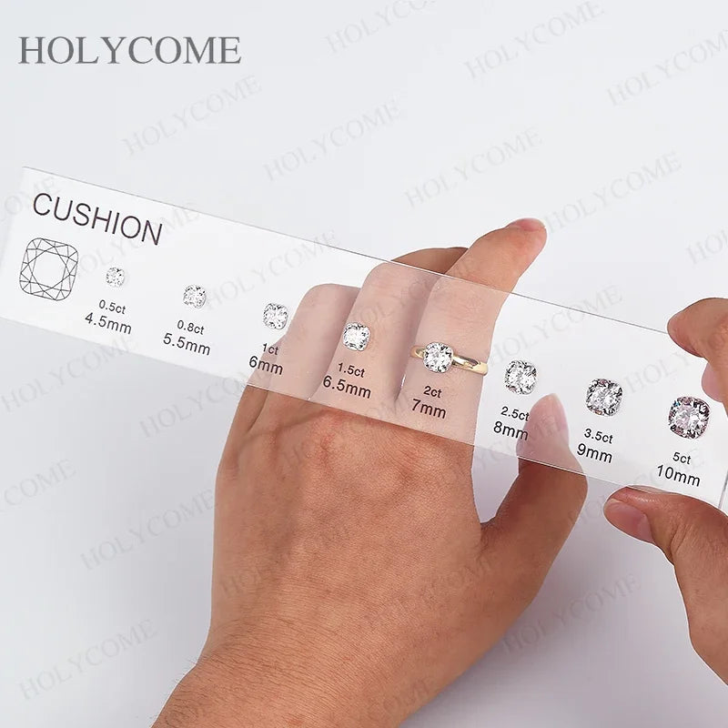 PTX Cubic Zirconia Comparison Chart — Jewelry Size & Shape Reference Kit