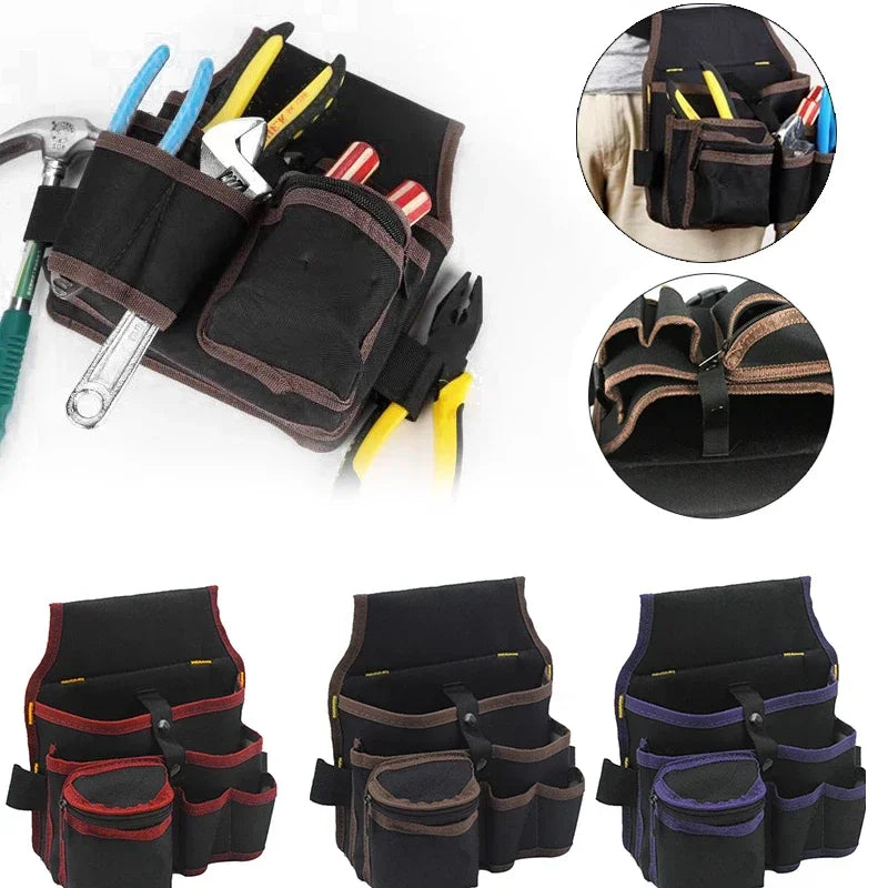 Multifunctional Tool Waist Bag — Heavy Duty Organizer for Electricians