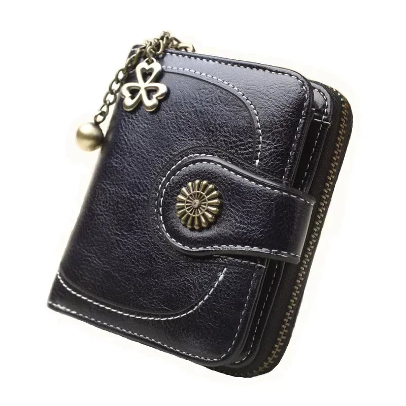 UOSU Women's PU Leather Wallet — Compact Mini Purse with Card Holders