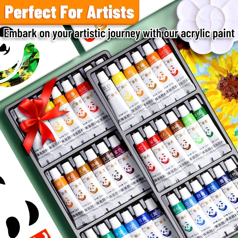 Vibrant Acrylic Paint Set — Non-Fading Colors for DIY Art Projects