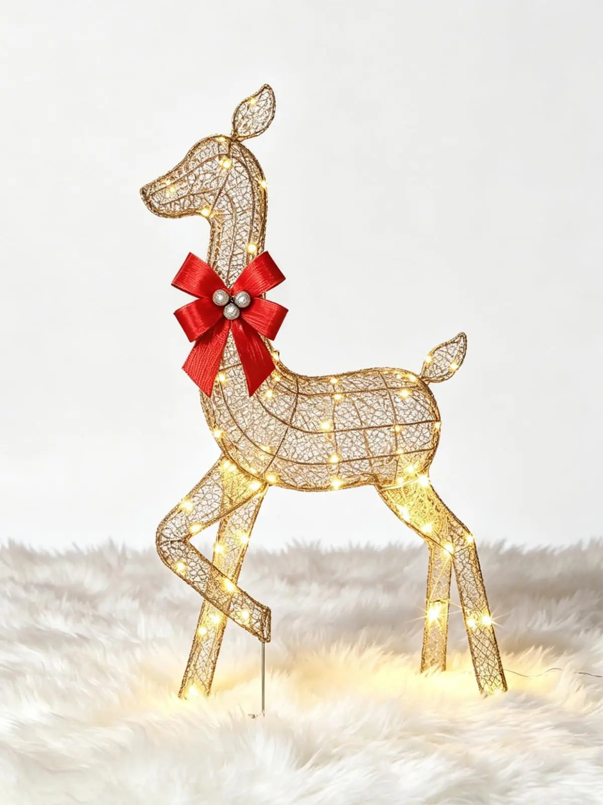 Lighted Christmas Deer Family Set — Weather Resistant 2D LED Outdoor Decoration
