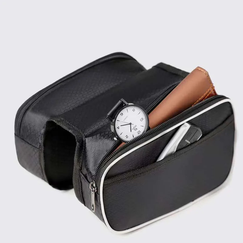 Waterproof Bicycle Frame Bag — High Capacity Top Tube Storage