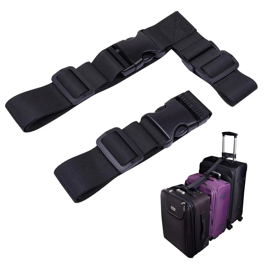 Adjustable Luggage Strap Connector — Durable Nylon T-Shaped Tie Down