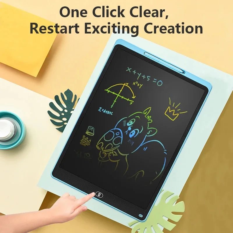 Large LCD Writing Tablet — Colorful Electronic Drawing Pad for Kids