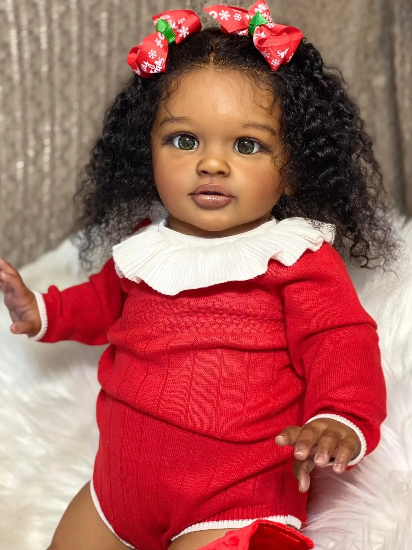 NPK Lifelike Reborn Toddler Doll — 26 Inch Soft Touch Dark Skin Baby