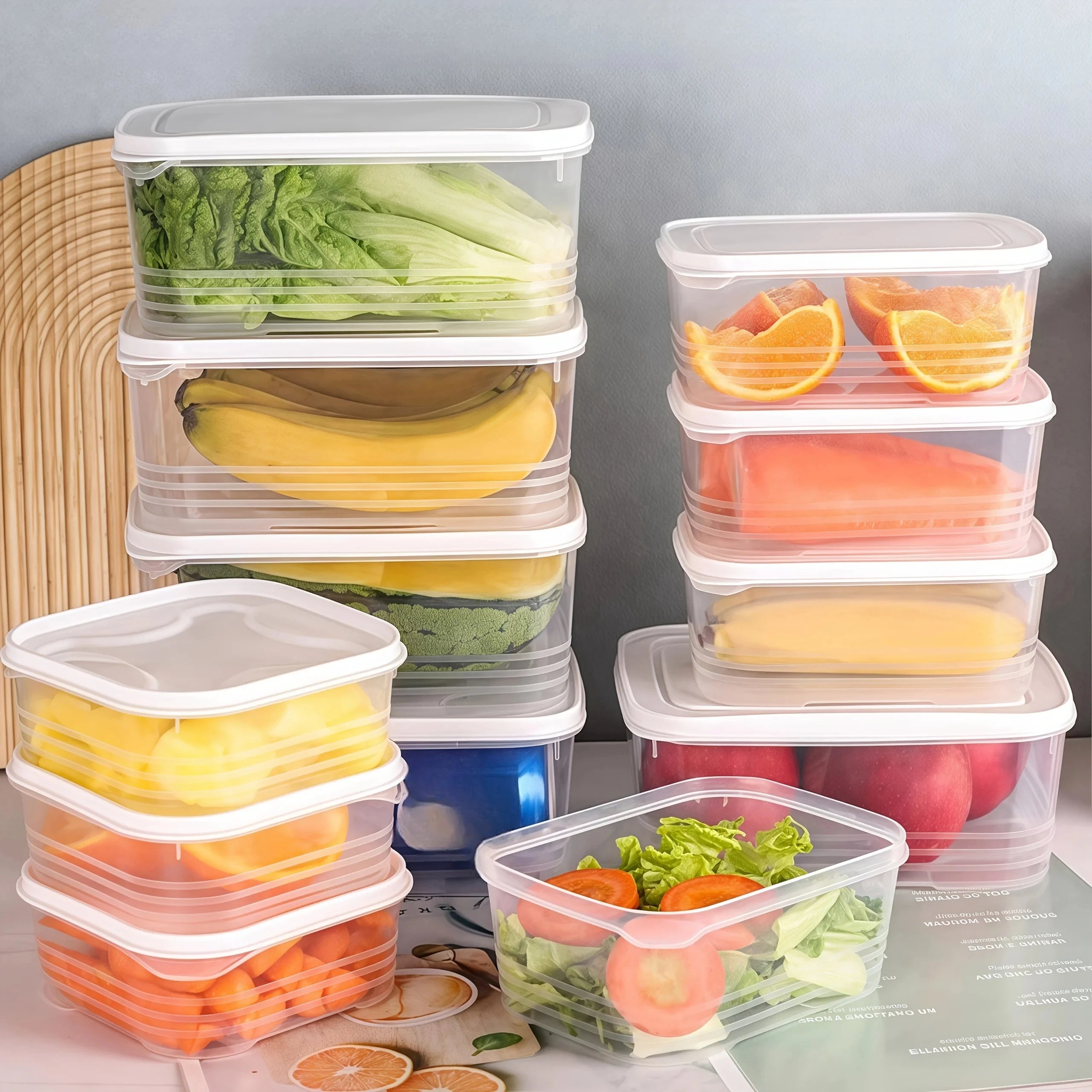 Transparent Refrigerator Storage Box — Fresh-Keeping Food Container
