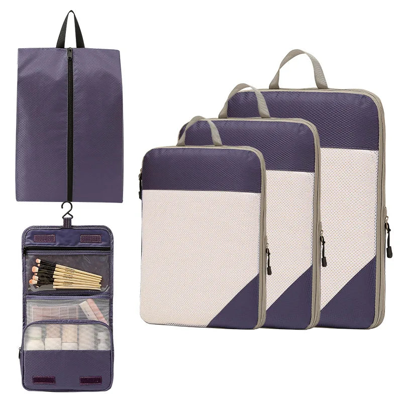 Ufine Travel Packing Cubes — Compression Storage Bags for Organized Luggage