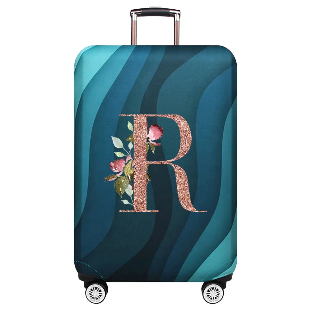 Stretch Luggage Protector Cover — Decorative Suitcase Guard for Travel