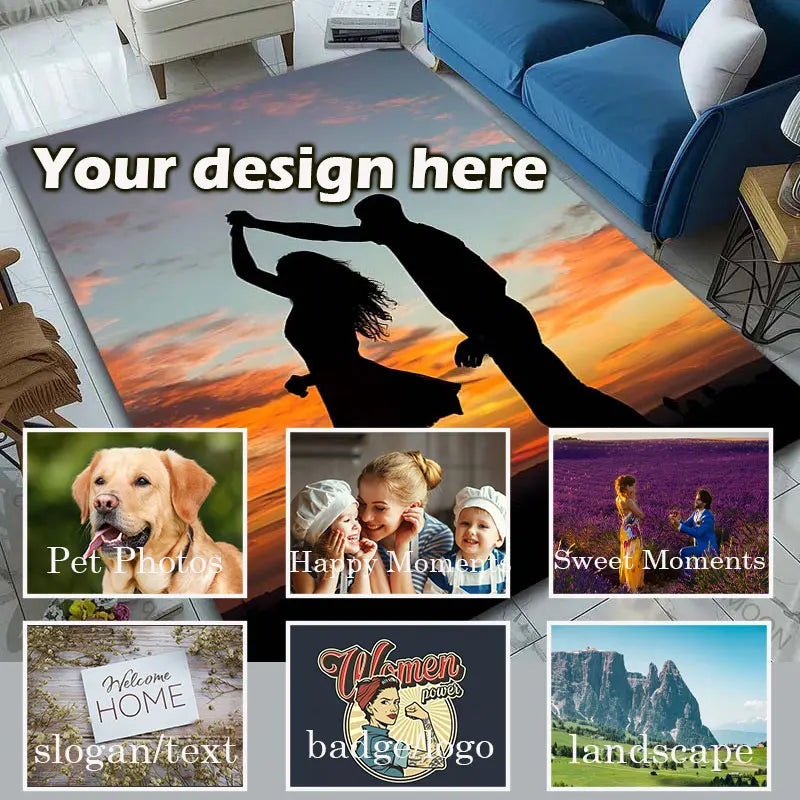 Custom Photo Doormat — Personalized Picture Floor Rug for Home Decor