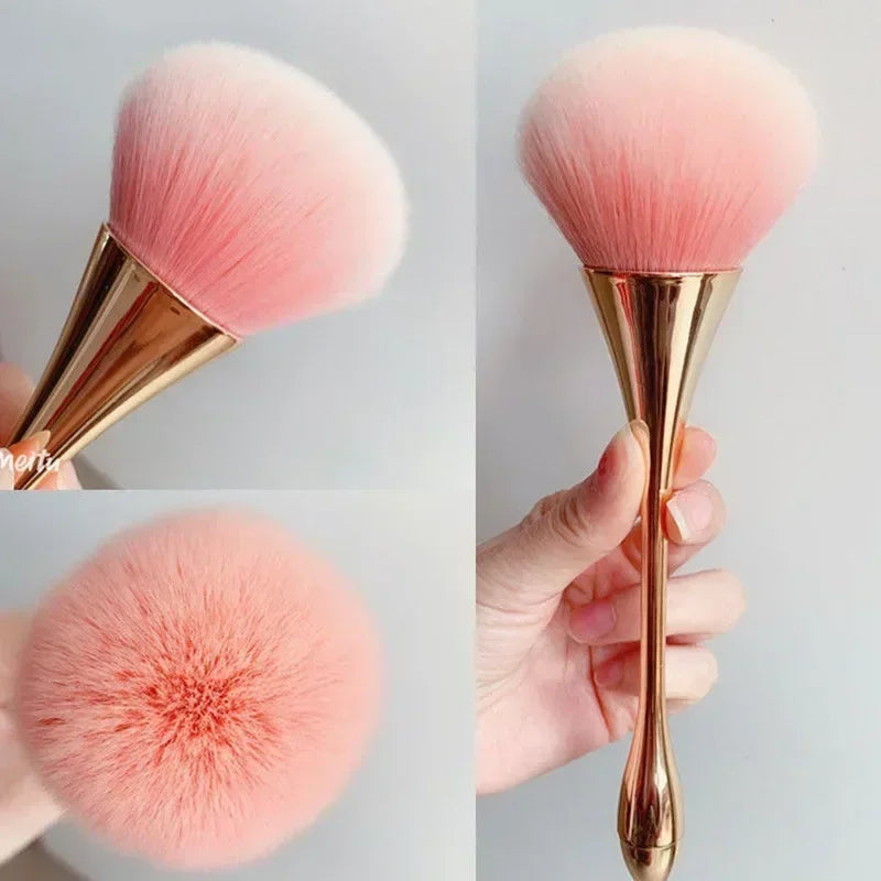 Professional Nail Art Dust Brush — Manicure Cleaning & Powder Tool