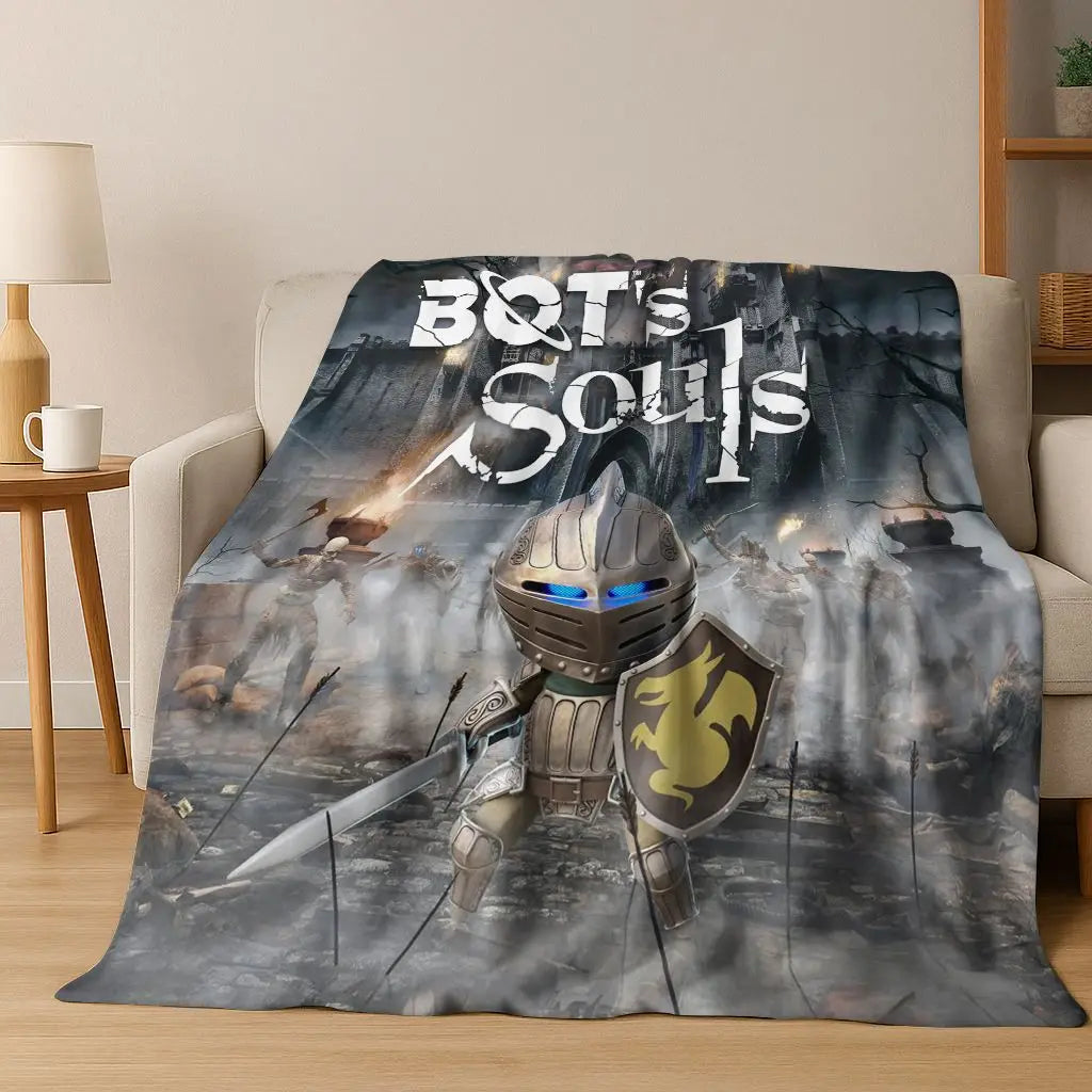 KAYOU Cartoon Flannel Blanket — Soft Warm Throw for Home and Travel