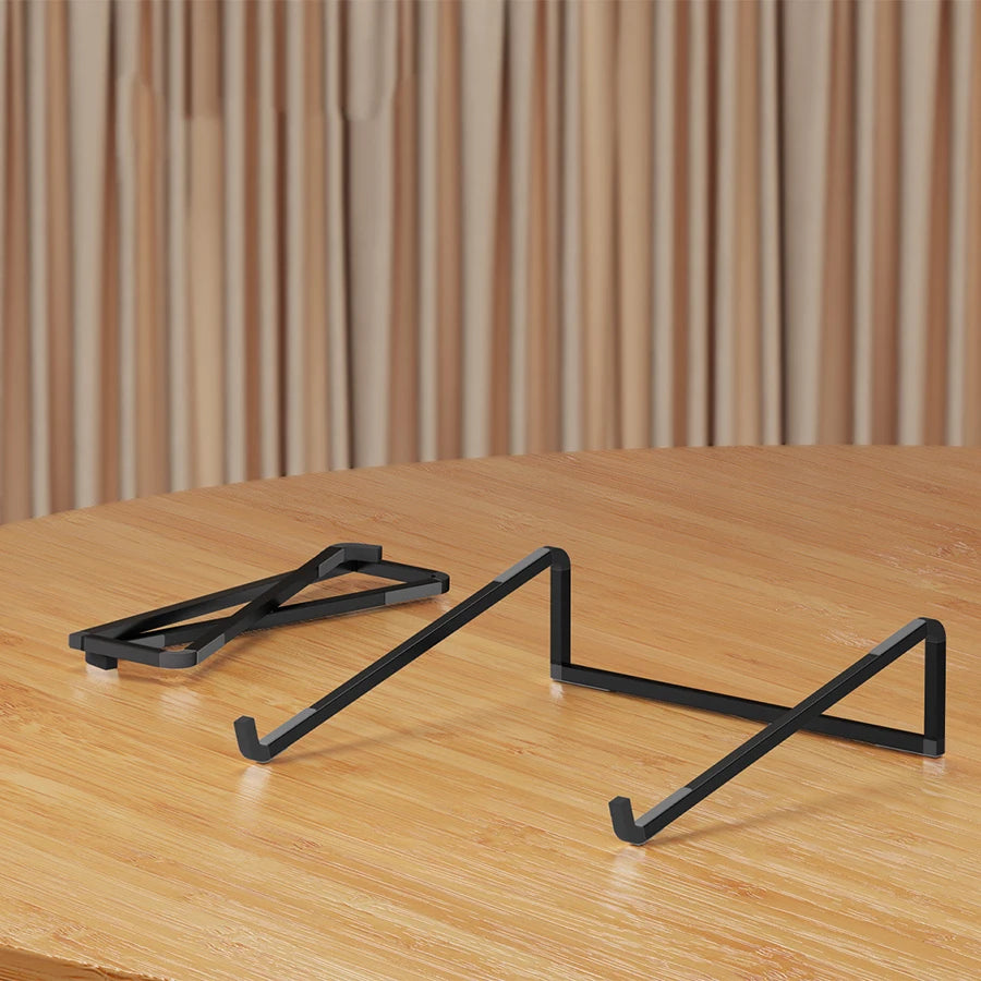 Adjustable Aluminum Laptop Stand — Folding Computer Holder for Heat Dissipation