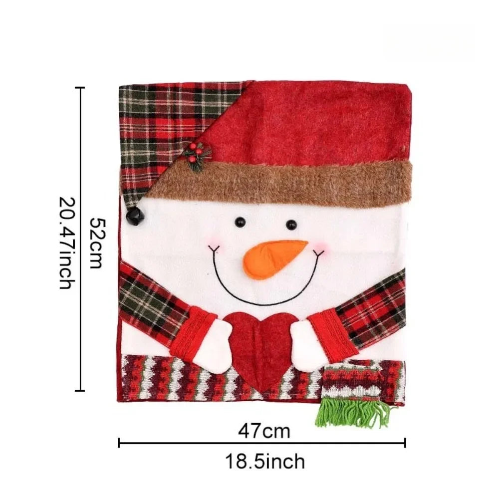 Christmas Character Dining Chair Covers — Festive Holiday Decor for Home & Office