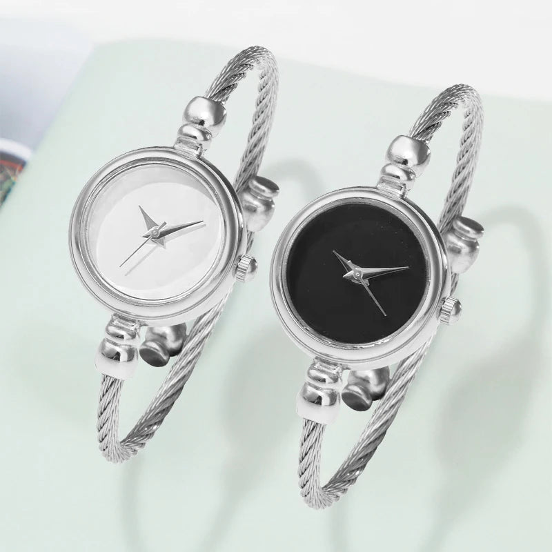 Women's Fashion Bracelet Watch Set — Elegant Quartz Timepiece with Fine Strap