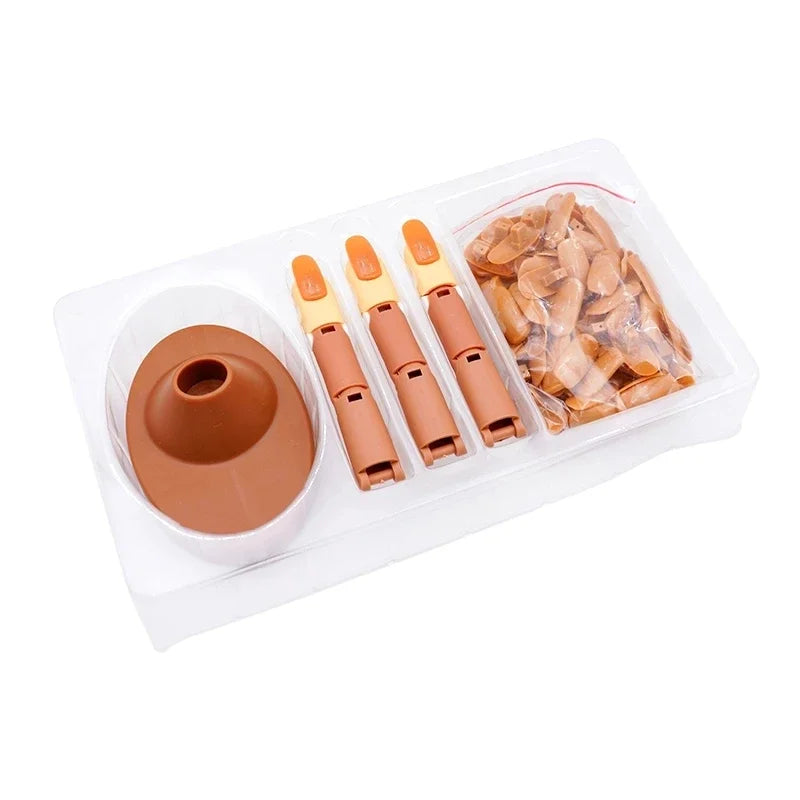 Nail Art Practice Hand Set — Manicure Training Model with Finger Tips