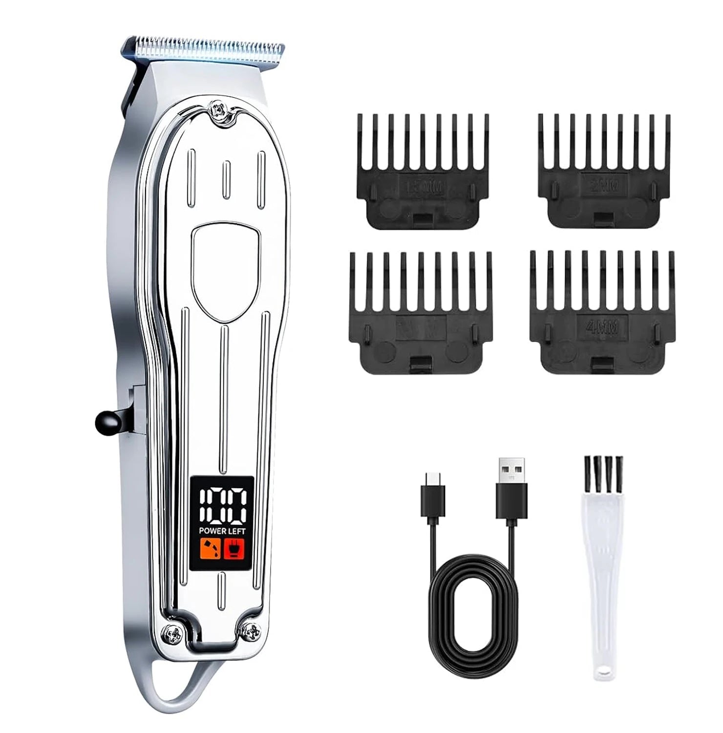 Edieu Professional Electric Hair Clippers — Cordless Trimmer Set for Men