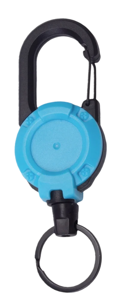 Heavy Duty Retractable Keychain — Durable Carabiner Badge Reel & Key Holder