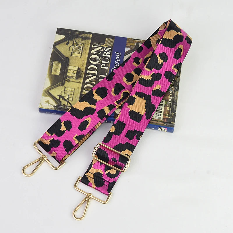 Adjustable Replacement Purse Strap — Patterned Crossbody Shoulder Belt