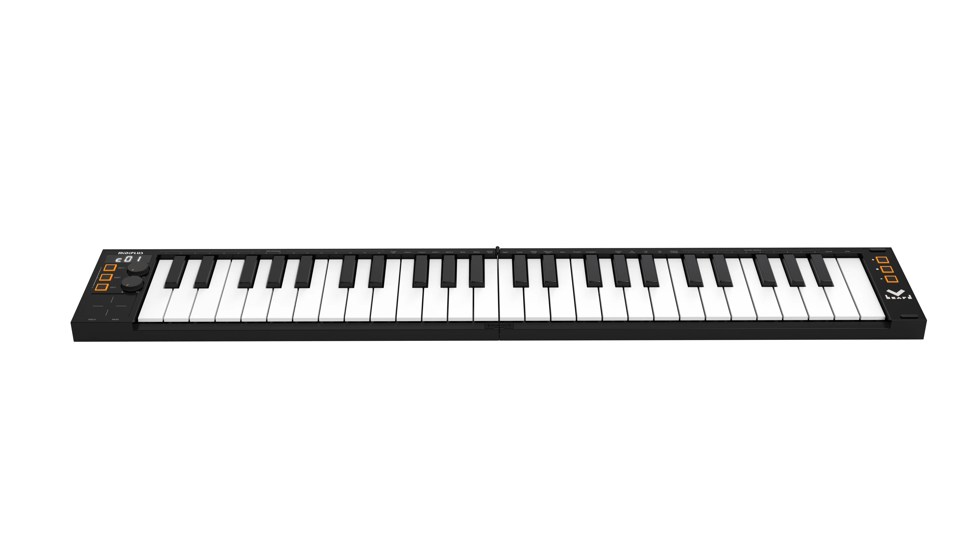 Foldable Bluetooth MIDI Keyboard Controller — 49 Keys Portable Electric Piano