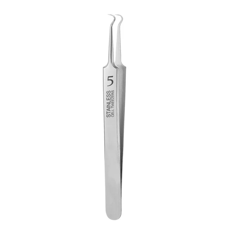Stainless Steel Blackhead Extraction Tweezers — Precision Skin Care Tool