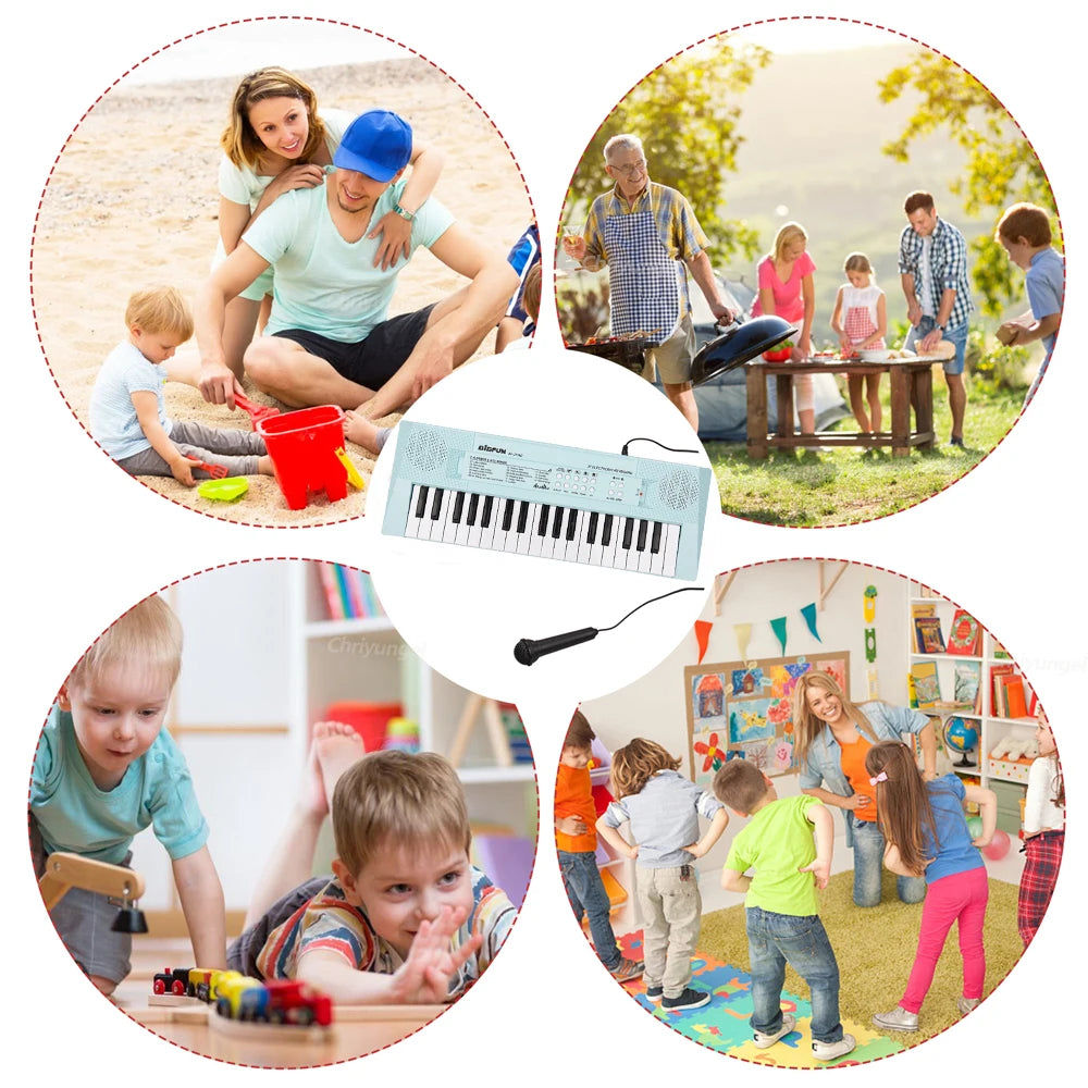 Chriyungel 37-Key Electronic Piano — Musical Learning Toy with Microphone