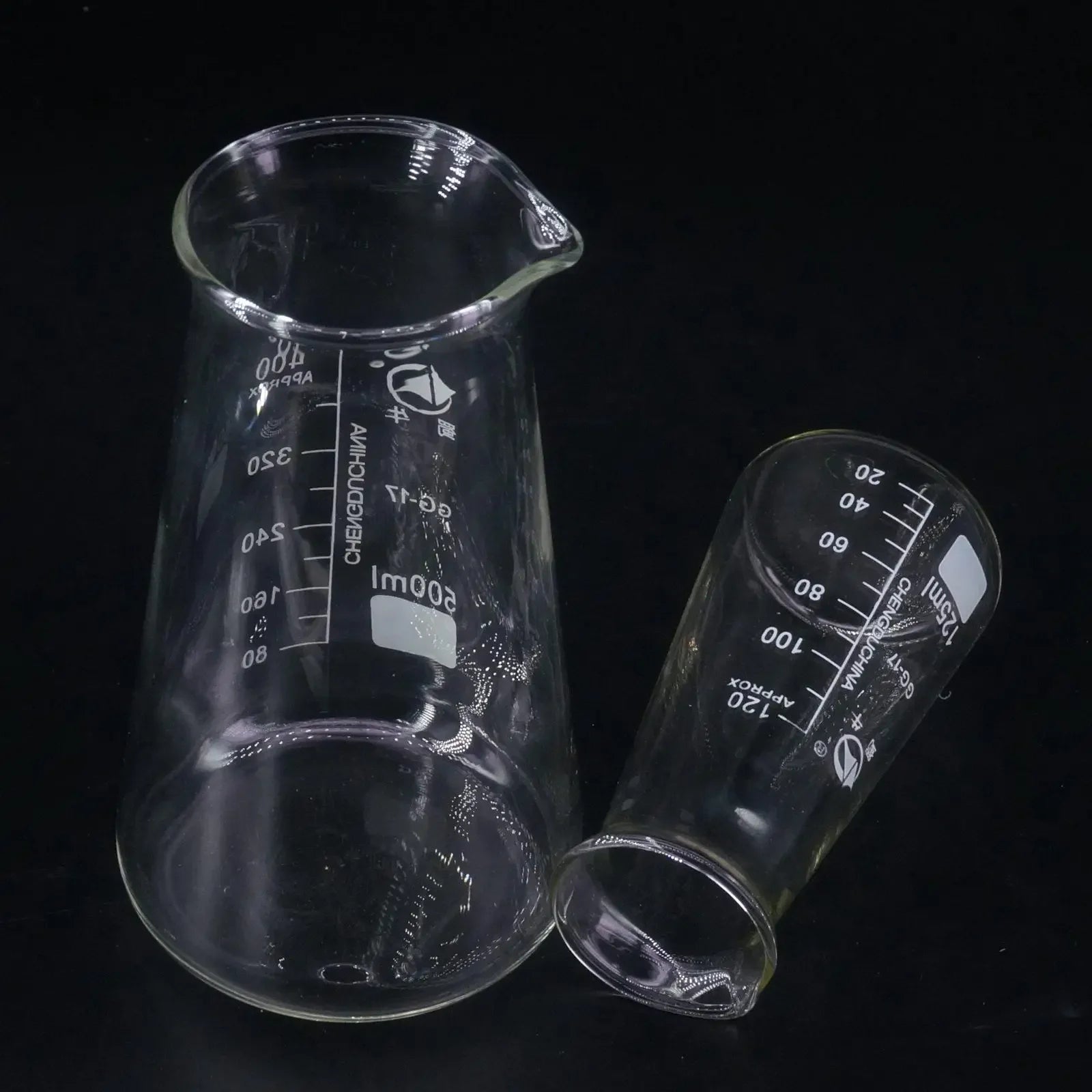 Borosilicate Glass Conical Beaker — Laboratory Grade Graduated Glassware