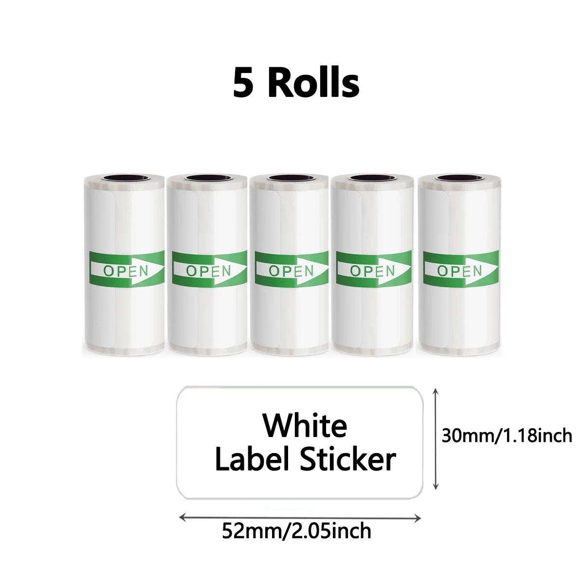 Self-Adhesive Label Stickers — Multi-Size Combo Pack for Sorting & Marking