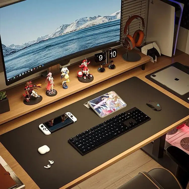 Leather Desk Mat — Large Protective Surface for Keyboard and Mouse