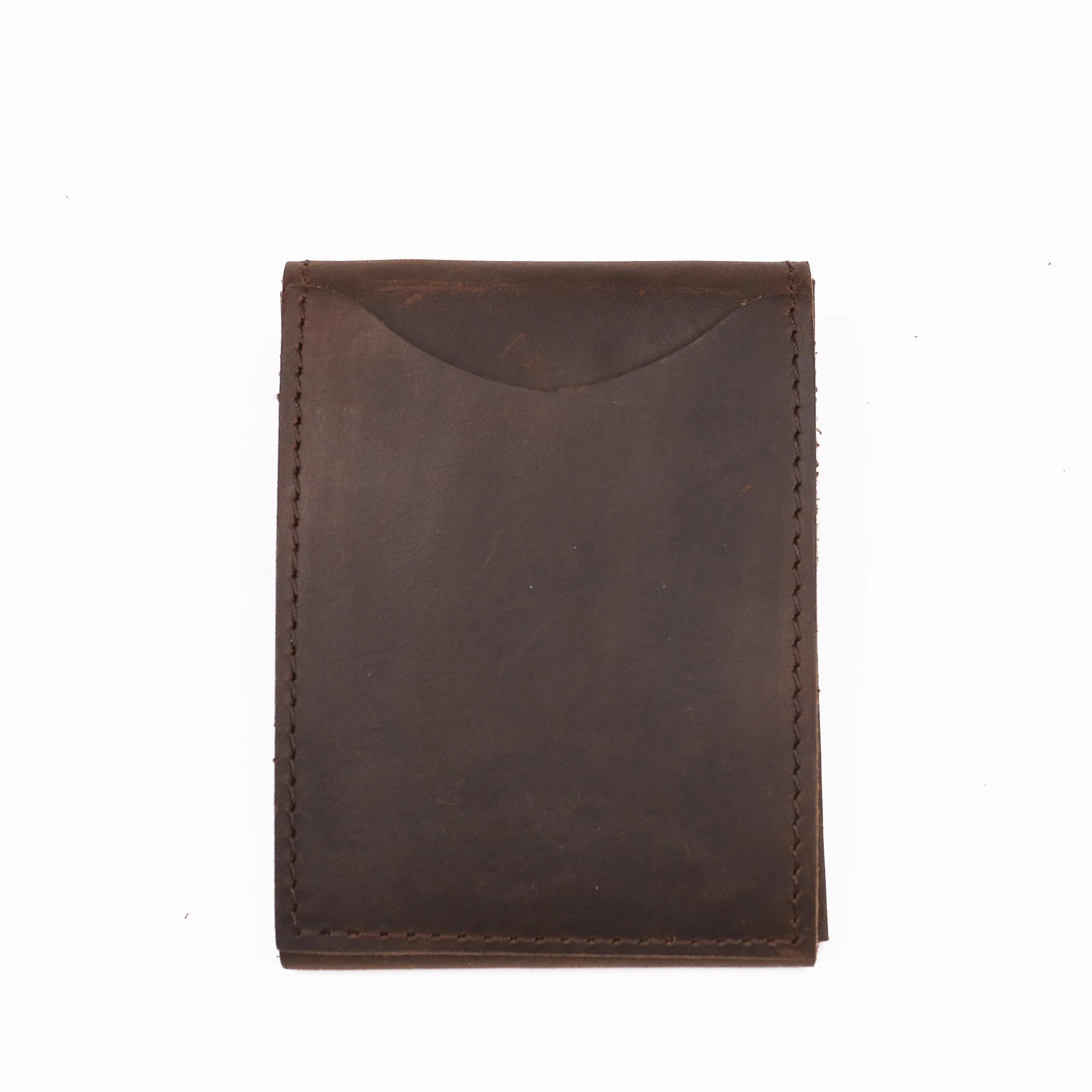 Genuine Leather Men's Slim Wallet — Minimalist Cowhide Card Holder