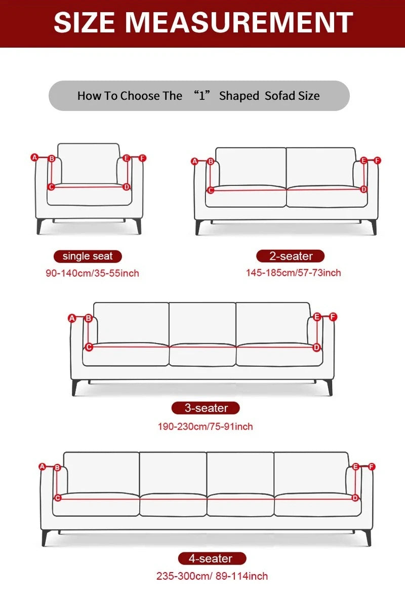 Soft Corduroy Sofa Cover — Non-Slip Elastic Full Wrap Slipcover