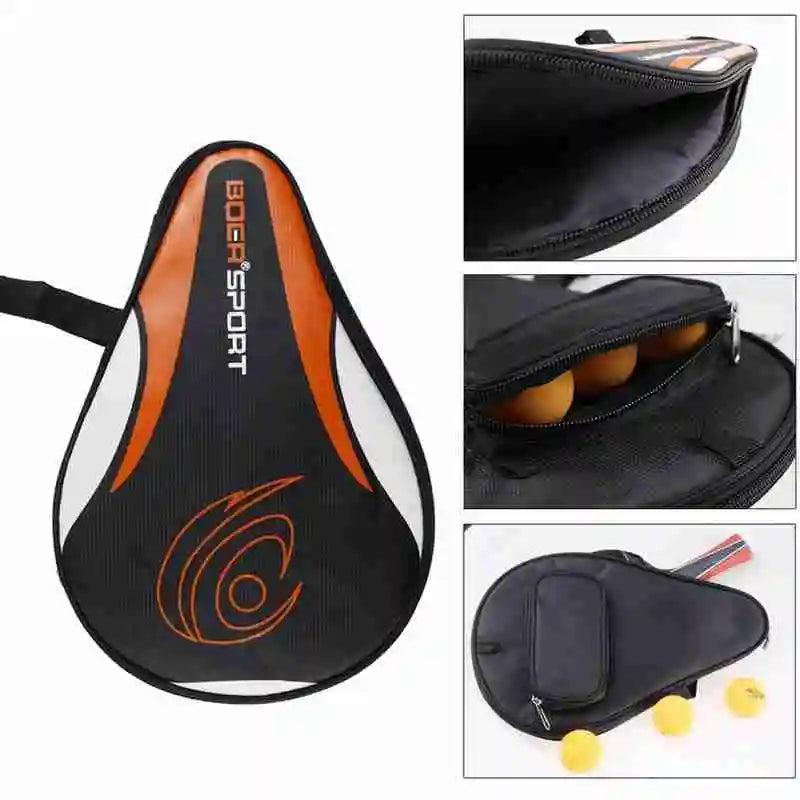 Table Tennis Racket Bag — Waterproof Protective Paddle Case