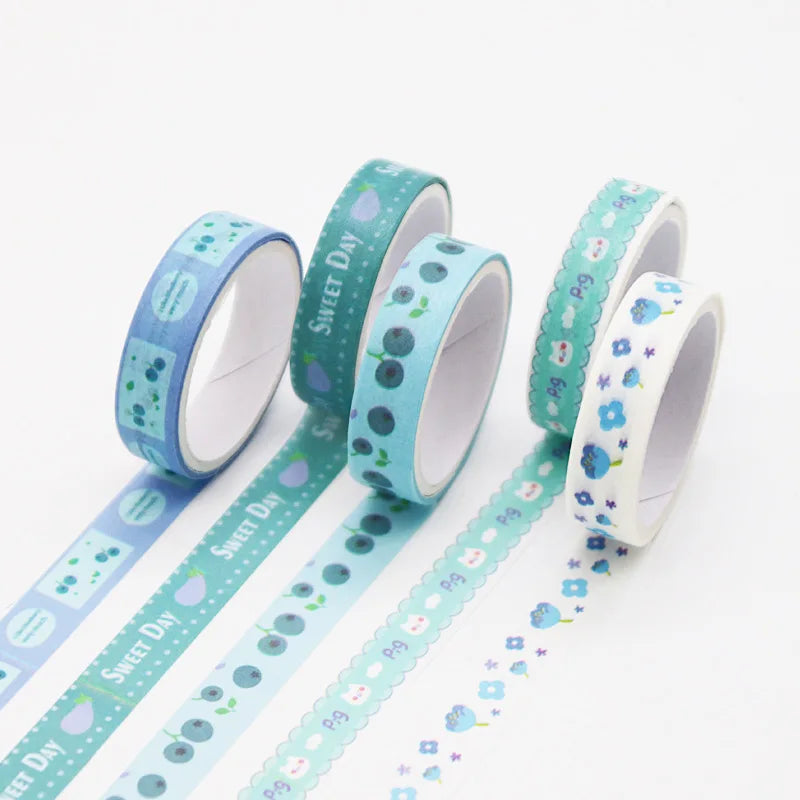 Kawaii Washi Tape Set — Decorative Masking Tape for Journaling & Scrapbooking