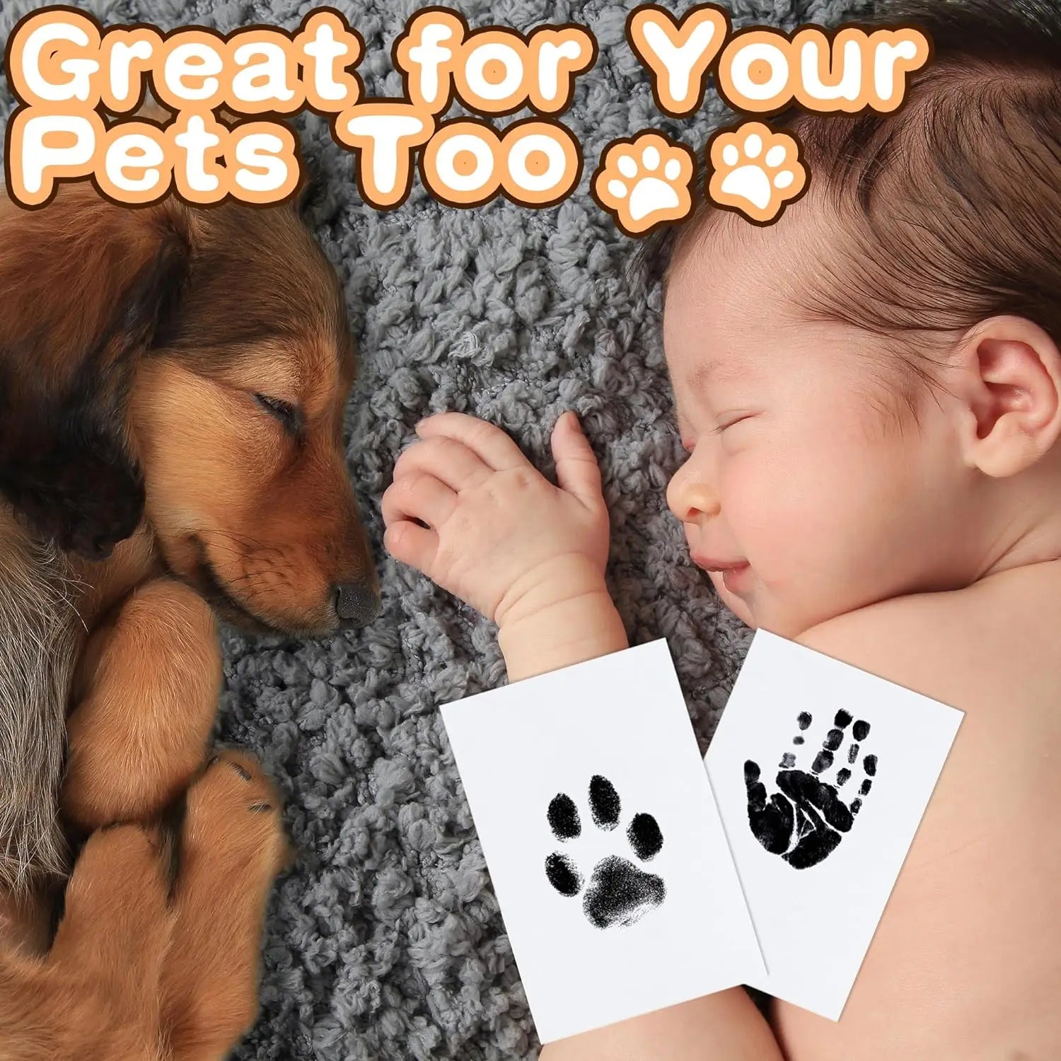 Pet Paw Print Ink Pad — Mess-Free Nose and Paw Impression Kit