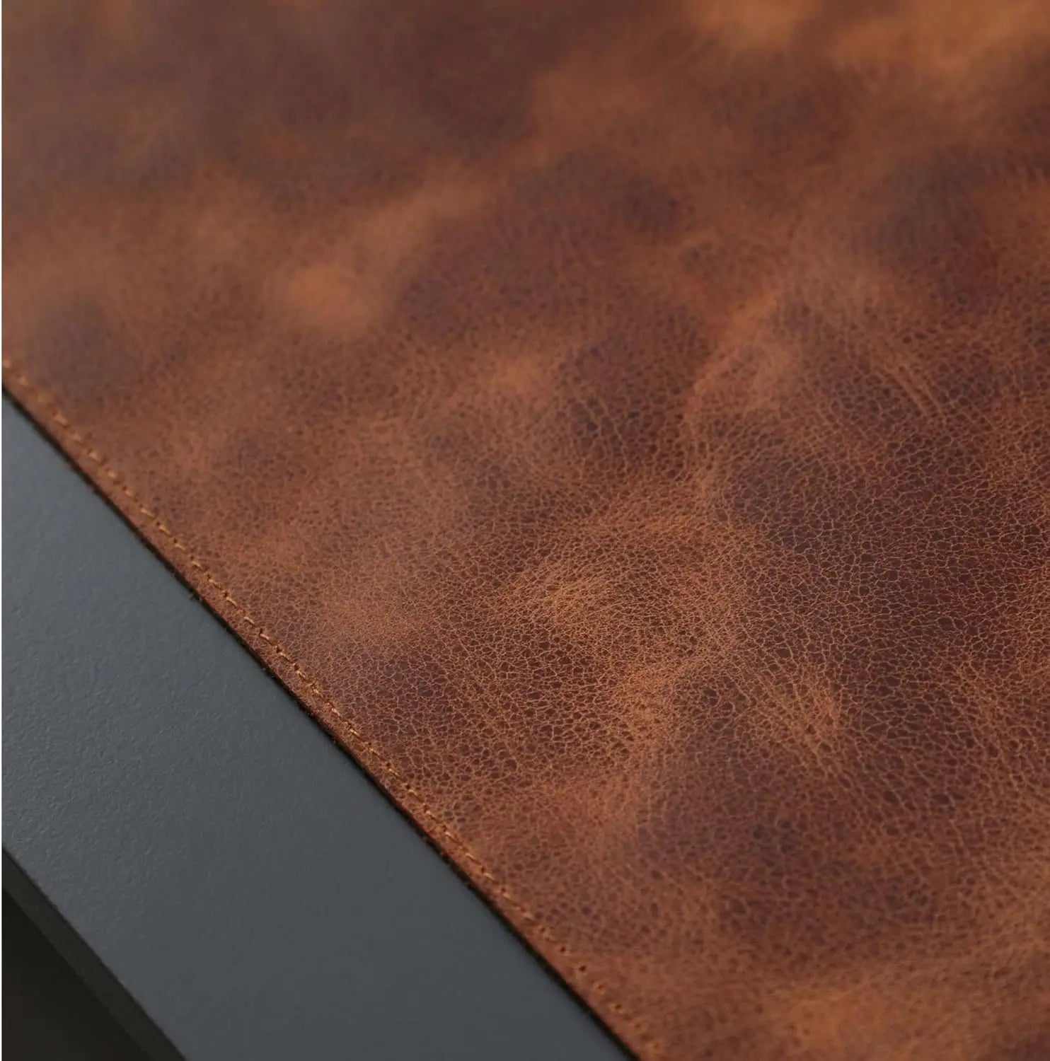 Genuine Leather Desk Pad — Professional Office Mat with Non-Slip Bottom
