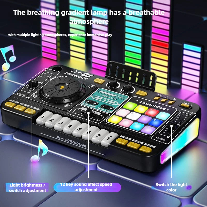 CONUSEA Kid DJ Mixer — Musical Instrument with Bluetooth & Microphone