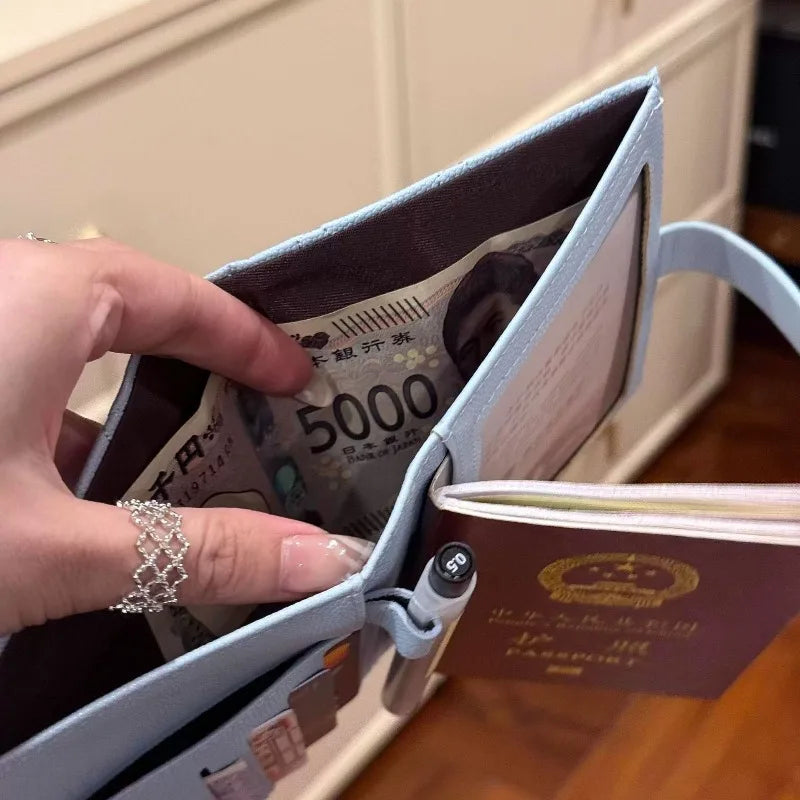 macroupta Multi-functional Passport Holder — Leather Travel Wallet & Card Case