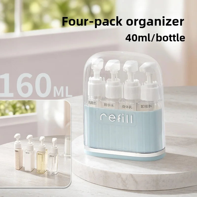 Portable Travel Dispensing Bottle Set — Minimalist Liquid Containers for Trips