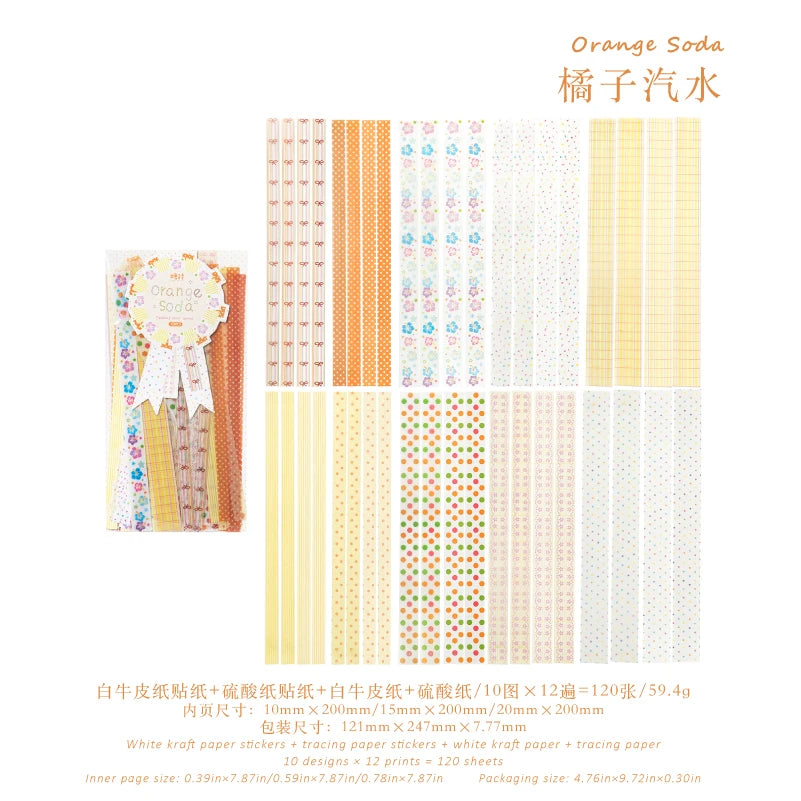 Lace Aesthetic Stickers — 120 Piece Self-Adhesive Decor for Scrapbooking