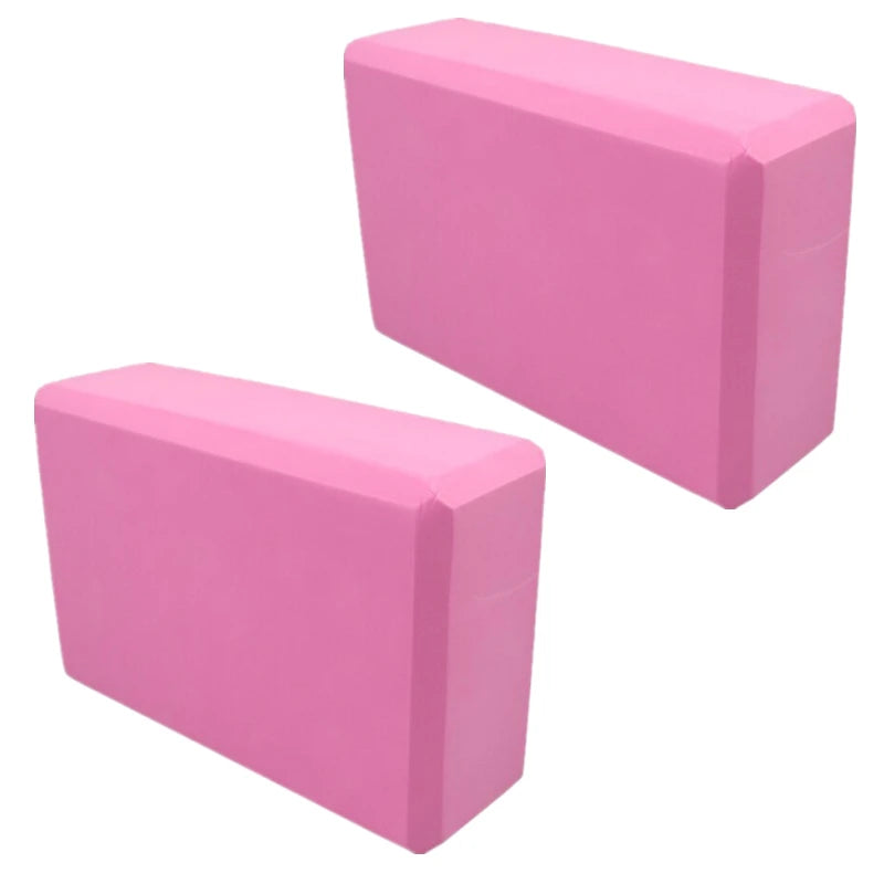 High-Density Foam Yoga Blocks — Supportive Set of 2 for Stretching