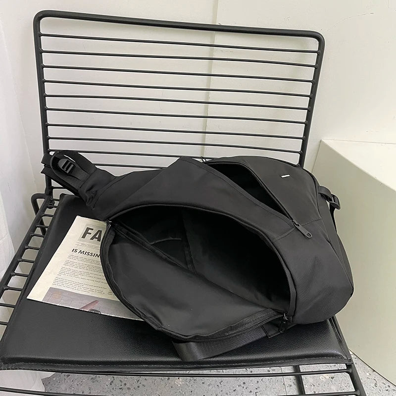 Large Capacity Nylon Sling Bag — Versatile Crossbody Shoulder Bag