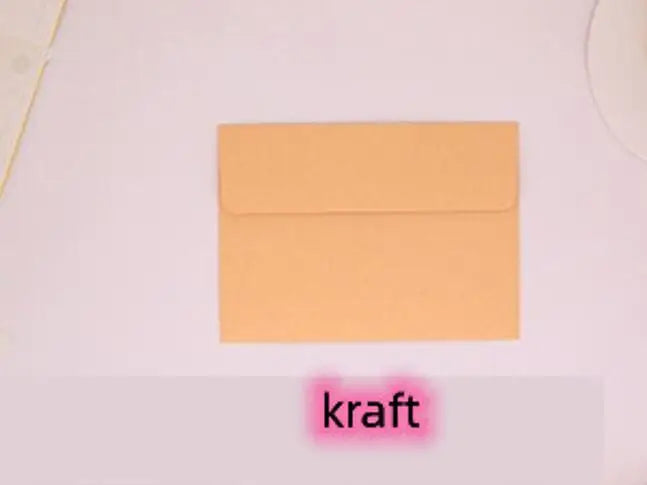 Kraft Paper Gift Envelopes — Multi-Color Letter & Photo Packaging