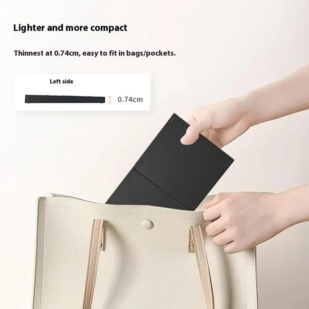 Foldable Wireless Bluetooth Keyboard — Compact Tri-Fold Design with Touchpad