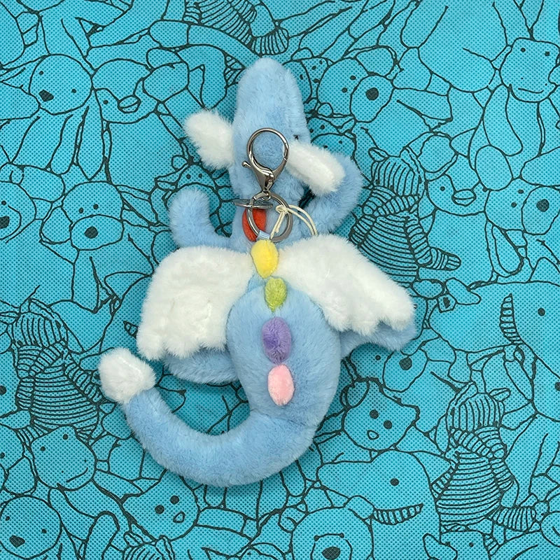 Assorted Plush Keychain Charms — Cute Animal & Food Bag Accessories