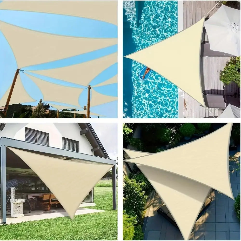 Triangle Sun Shade Sail — UV Protection Canopy for Garden & Patio