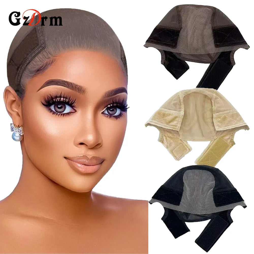 GzDrm Non-Slip Lace Wig Cap — Secure Grip Band for Natural Look
